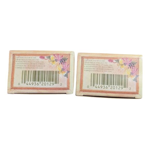 Crabtree & Evelyn Damask Rose Perfumed Bar Soap 3.5oz Set of Two - Picture 6 of 9
